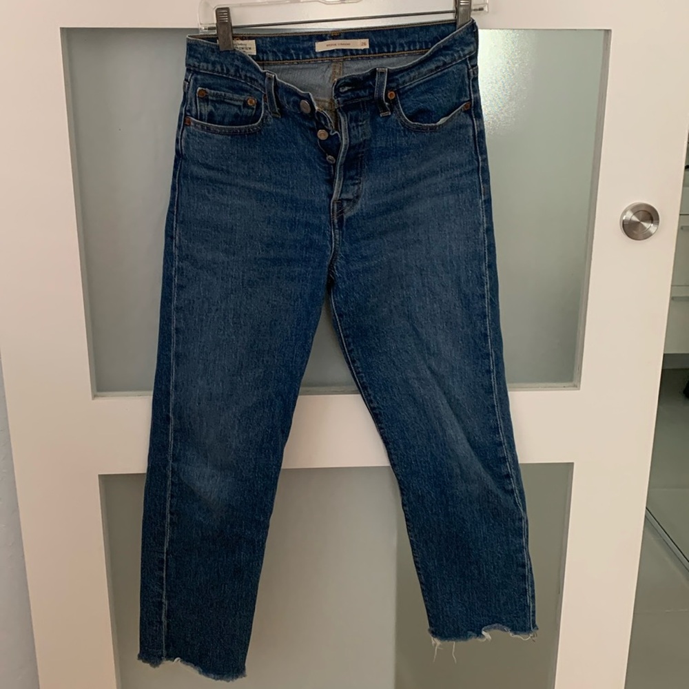 Wedgie straight Levi jeans (26) GUC